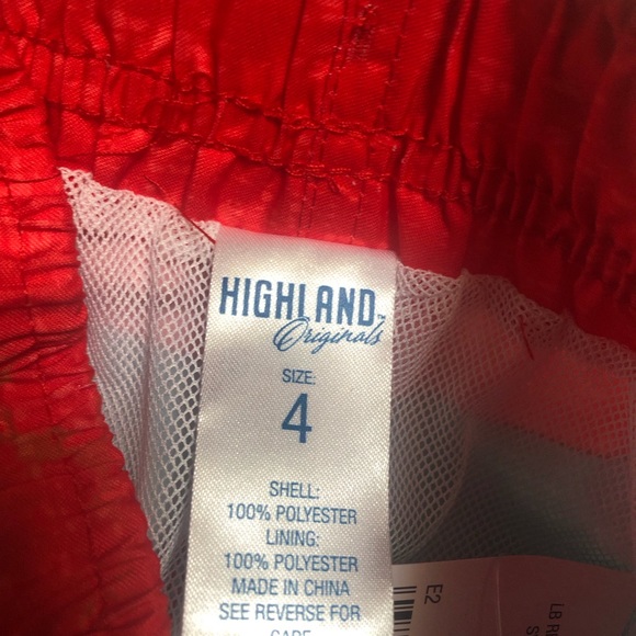 Highland Originals Hawaiian Island Tropical Hibiscus Boys Swim Trunks Sz 4 NWT - Picture 4 of 10